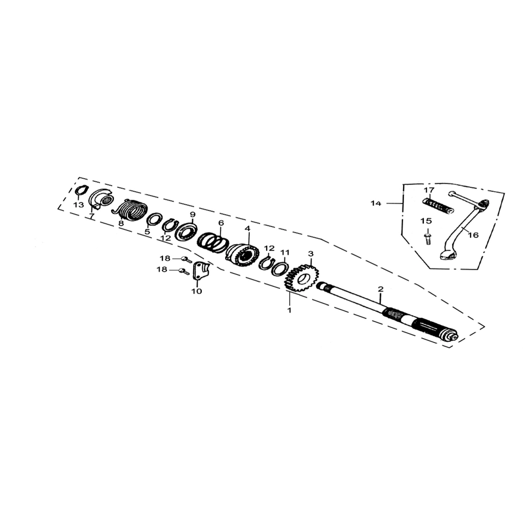 ASYA TURKCUB (ZF100-7) MARS MILI KOMPLE #AS100-TH E1101